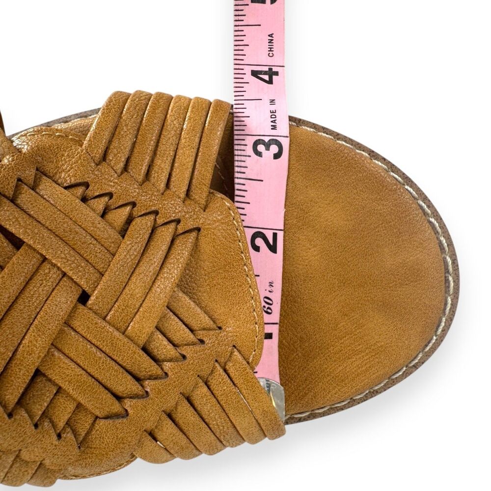 Comfort Sandals Eurosoft 8.5 Tan Strappy Block Heel Naidley New - Picture 10 of 14